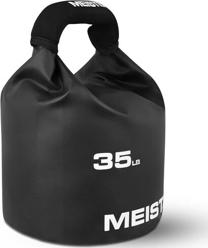 Meister BEAST جرس الرمل المحمول - وزن كيس الرمل الناعم - 35 رطل / 15.9 كجم - أسود in Kuwait