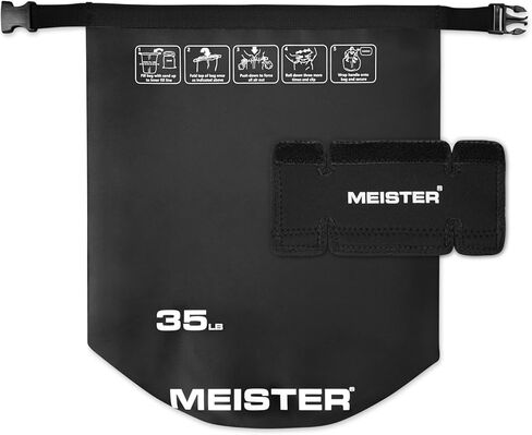 Meister BEAST جرس الرمل المحمول - وزن كيس الرمل الناعم - 35 رطل / 15.9 كجم - أسود in Kuwait