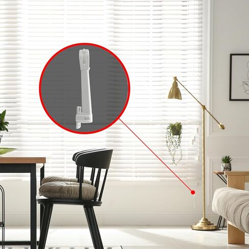 Amazing Drapery Hardware Spring Loaded Cord Tensioner for Cord Loops - Off White, Wall or Floor Mount - 4 Pack with Screws in Kuwait