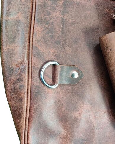 حقيبة سرج جلدية غربية للحصان | ركوب الخيل متعة ركوب درب مناسبة لركوب الخيل وسباقات البراميل | حقيبة سرج مع حزام قابل للتعديل | حجم متوسط in Kuwait