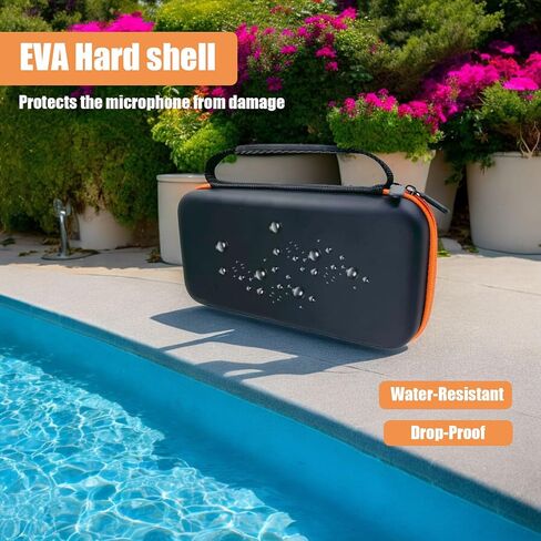 Carrying Case for JBL PartyBox Wireless Mic/Wireless Two Microphone System Cover, Receiver Battery Accessories Handheld Dual Mic Waterproof Bag for Singing Karaoke in Saudi Arabia