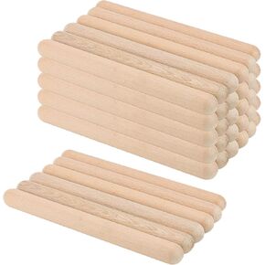 18 Pairs/ 36 Pack Wood Rhythm Sticks, 20cm/7.87 Inch Natural Wooden Rhythm Music Lummi Sticks, Classical Wood Claves Musical Stick for Beginners, Musicians
