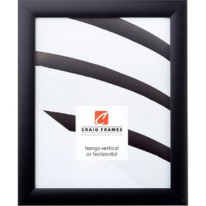 Craig Frames 24x36 Modern Black Poster Frame with Clear Plexiglass - Elegant Matte Finish for Wall Display