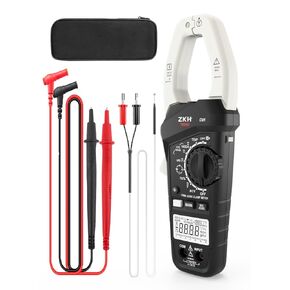 Inrush Digital Clamp Meter Multimeter, 1000A Amp Clamp Meter Voltage Tester with VFD, TRMS 6000 Counts, Measures AC/DC Current Voltage, Temp, Resistance, Capacitance, Frequency, Continuity, NCV