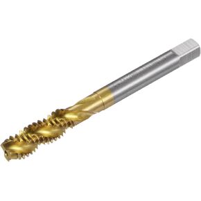 uxcell Spiral Flute Thread Taps, 1/2-13 UNC 2B Screw Threading Tap, Titanium Coated 6542 High Speed Steel Machine Tapping Tools for Machinist Repair