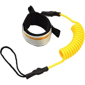 Surfboard Leash, Straight Surf Board Leashes, Coiled SUP Leash Premium Stand Up Paddle Board Leg Rope Wrist Strap, Coiled Sup Leash Leg Rope for Shortboard, Longboard, Paddleboard