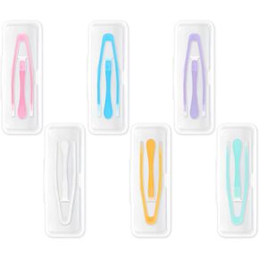 Lasiyanor 6PCS Colorful Contact Lens Remover and Inserter Tool Case Set, Contact Applicator with Soft Tip, Suitable for Contact Lens User
