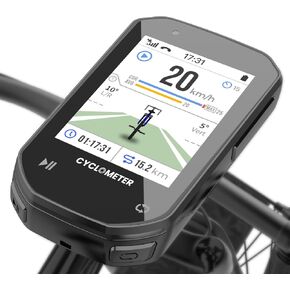 IYING Bike Computer Cycling GPS Unit, 2.4 Inch Color Touchscreen Bicycle Computer, Support ANT+ Device Connection, Wireless Bike Speedometer IPX6 Waterproof, 64GB TF Card Included