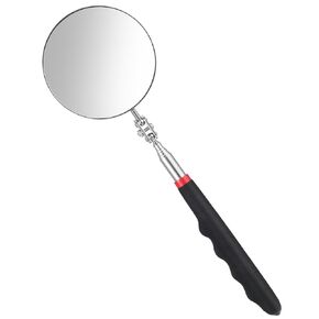 Telescoping Inspection Mirror, 360 Rotation Flexible Inspection Mirror Circular Inspection Mirror with Retractable Handle Round Inspection Mirrors for Checking Vehicle Condition(Dia-3 Inch)