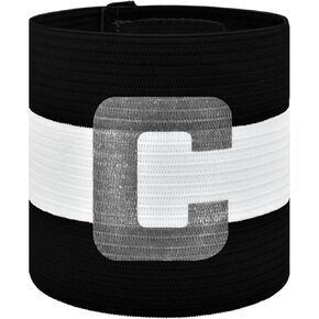 Soccer Captain Armband Classic C Captain Bands Unisex Captain's Armband Youths & Adults Football Arm Bands Elastic Adjustable Sport Captains Armband