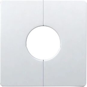 Escutcheon Plate Wall Split Flange 28mm/1.1inch Pipe Cover ABS Plumbing Wall Cover Plates, Self-Adhesive Wall-mounted Kitchen Water Pipe Cover Toilet Flange Cover Pipe Fittings and Accessories