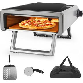 Pizza Oven, 12" Pizza Oven Outdoor, Gas Pizza Ovens for Outside, Camping, Ideal for Kitchen and Party Cooking (12" Pizza Oven)