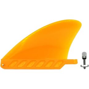 4.6" Soft Surf Fin Orange&Black for Surf Boards, SUP Paddleboards or Water SUP with No Tool fin Screw
