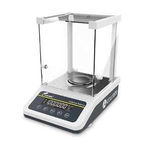 LAB FISH Analytical Balance 220g x 0.1mg Scale High Precision 0.0001g Accuracy Digital Lab Scale Internal & External Calibration for Laboratory Pharmacy Jewelry