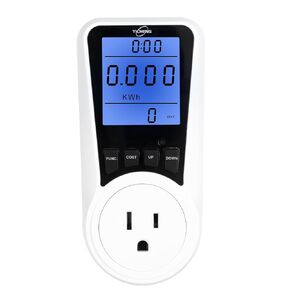 YICHENG Multifunctional YC05-US Energy Meters Socket Wattmeter Power Monitor for US with Electricity Consumption Meter,Let it Help You Better Control Your Electricity Bills. (Blue Backlight)