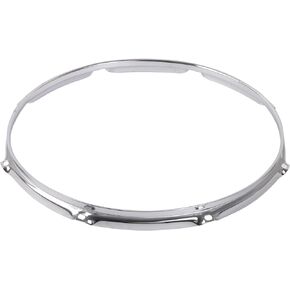 Yibuy Zinc Alloy Snare Drum Hoop Rim for Decoration 8 Lug 14 Inches Upper Circle