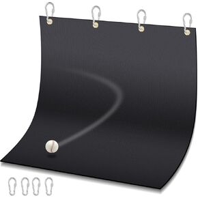 2.5 x 2.5 ft Hanging Baseball Backstop Portable Batting Cage Backstop Softball Pitching Mat Applied on Chain Link Fences, Protects Pliable Weighted Balls and The Fences with 4 Hooks in Kuwait