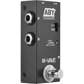 ABY Line Selector AB Switch Mini Guitar Effect Pedal True Bypass Guitar Bass Pedal AB Box - ABY Channel Switch
