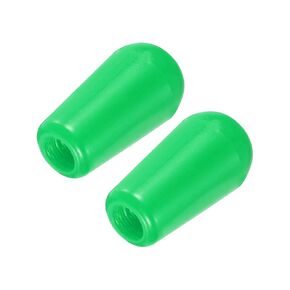 MECCANIXITY 2Pcs Guitar 3 Way Pickup Switch Tip M3.5 Plastic Toggle Switch Knobs for LP Electric Guitar, Green