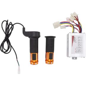 Motor Brushed Controller Box with Throttle Grip, KIMISS DC36V 800W Speed ​​Regulator Module with Turn Handle Good heat dissipation for Electric Scooter Mower Mechanical