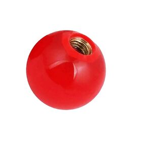 Ball Knob Inner 10mm Dia Thread Hole 40mm Diameter Red Plastic Ball Bakelite Thread Knob（5Pcs 10X40mm）