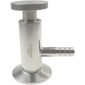 صمام أخذ العينات الصحي بمشبك ثلاثي سريع مقاس 1.5 بوصة مع صنبور مخرج شائك مستقيم لخرطوم القطر الداخلي 1/2 بوصة صمام عينة برغي إبهام دائري مانع للتسرب EPDM in Kuwait