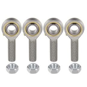uxcell 4pcs POSB5 Male Rod End Bearing 5/16 Inch Bore and 5/16-24 Right Hand Thread, Self-Lubricating Joint Rod Ends, includes Jam Nuts