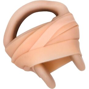 Swimming Nose Clip with String - Comfortable Soft Latex Plugs for Kids and Adults - Neutral Beige