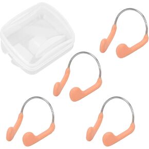 Competition Nose Clip, Waterproof Pool Nose Plugs for Kids and Adults, 4 Packs