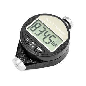 QWORK Shore A Hardness Meter, 0-100HA Digital Durometer Hardness Tester with Large LCD Display for Rubber, Plastics, Flooring, Tire, Bowling Ball