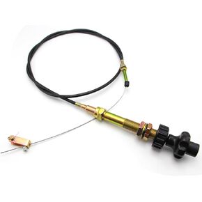 VCGTX06 6FT Vernier Adjustable Lock Cable, Heavy Duty Vernier Locking Throttle Cable 6 FT Black Locking Adjustable Heavy Duty Vernier Control Cable