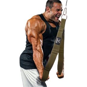 Long Tricep Rope Cable Attachment，Tricep Pull Down Attachment Gym Rope Attachment Tricep Strap Rope Handle