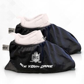 Slide Board Booties for Smooth Gliding (Reusable, Washable) - Compatible with All Fitness/Hockey Slideboards - Slip-Over-Shoe Design - One Size Fits All