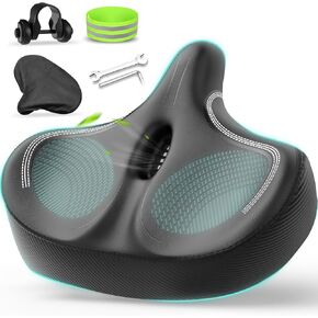 Bike Seat-Bike Seat Comfort for Men & Women,Waterproof Stationary Bicycle Seat Cushion for Peloton, Spin Bike, Exercise Bike or Road Bike