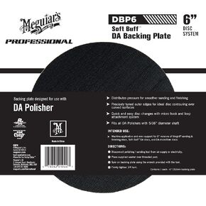 Meguiar's DBP5 5" Soft Buff DA Backing Plate - Use with MT300 Dual Action Variable Speed Polisher