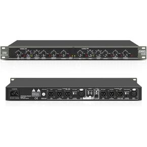 XTUGA Professional 2/3 Way Stereo/ 4 Way Mono Crossover with XLR input and output Stereo Audio Sound Processing Crossover