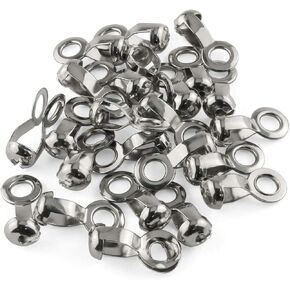 E-outstanding 20 pcs Ball Chain Pull Loop Connectors Stainless Steel Bead Chain with Great Pulling Force and Rustproof, 4.5mm