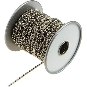 Lucky Line CONNECTORS for Size No. 6 Ball Chain, Nickel-Plated Brass, 25 Per Pack (31925)