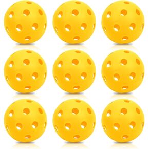 16 Pack Plastic Baseballs Practice Balls Hollow Softball Training Balls Lightweight Batting Practice Balls Plastic Softballs for Hitting Indoor Outdoor