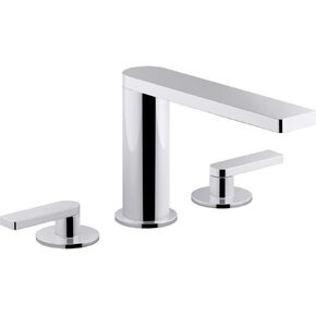 KOHLER Composed K-73060-4-CP Widespread 2-Handle Bathroom Sink Faucet with Metal Drain Assembly in Polished Chrome