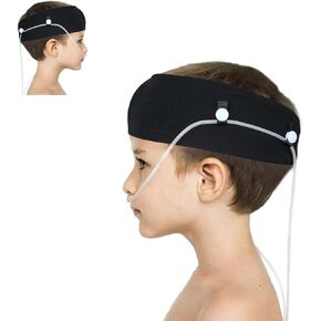 Comfortable Nasal Oxygen Cannula Ear Protector for Kids, Adjustable Oxygen Cannula Headband to Prevent Ear Soreness for Children over 5 Years Old, Children Nasal Oxygen Cannula Supplier (Black)