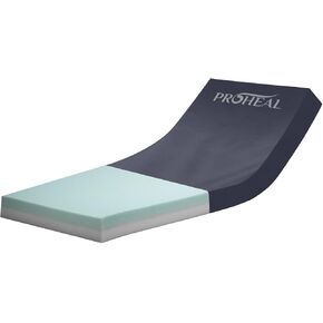 Bariatric Foam Hospital Bed Mattress for Pressure Redistribution - Two-Layered High Density Foam - Moderate to High Bed Sore Treatment Medical Mattress - 42" x 80" x 6"