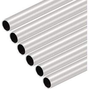 Aluminum Tube 1/2 inch,6Pcs 16" Length 1/2" OD Aluminum Round Tube,0.787" Wall 6063 Aluminum Round Tube for Diy, Industry, Decoration