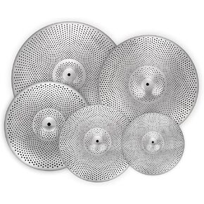 Cymbal Pack Golden Low Volume Cymbal Pack 14"/16"/18"/20" 5Pcs Drummer Practice Cymbal