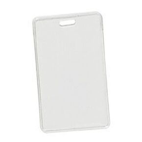 1840-5050 Vinyl Vertical Proximity Card Holder, 2.64" W x 4.50" L, Clear (Pack of 100)