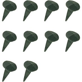 Renovators Supply Manufacturing Black Wrought Iron Nails 1.38" L Small Round Clavos Decorative Nails for Barn, Gate, Window Shutter Or Doors with Black Powder Coat Finish Home Hardware Pack of 10