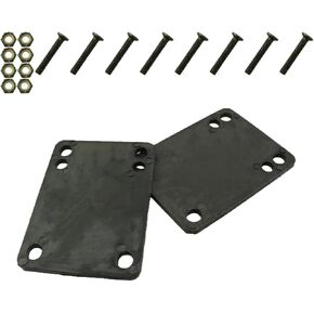 1 Set Black Skateboard Rubber Gaskets 3x29mm Bridge Nail Fish Board Skateboard Set Rubber Skateboard Pipe Pad Screw Set Suitable for Skateboards Longboards and Mini Boards