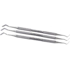 Set of 3 pcs Dental Heidmann Spatula Composite Plastic Filling Restorative Scalers Kit Instruments with Ergonomic Non Slip Handle