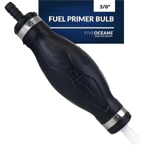 Five Oceans 3/8-Inch Fuel Primer Bulb, Universal Outboard Fuel Line Primer Bulb, Large EPA/CARB Approved, Compatible with Ethanol Blended Fuels - FO4279