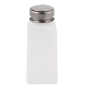 uxcell 250ml Nail Polish Remover Liquid Press Pump Dispense Bottle